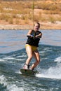 Hirl Wakeboarder at Lake Powell Royalty Free Stock Photo