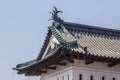 Close up the roof of Hirosaki Castle Tower in Hirosaki Park,Aomori,Tohoku,Japan.