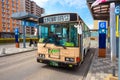 Hirosaki City Loop Bus at Hirosaki Station, Japan