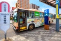 Hirosaki City Loop Bus at Hirosaki Station, Japan