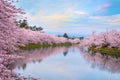 Full bloom Sakura - Cherry Blossom at Hirosaki park, Japan Royalty Free Stock Photo