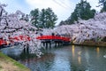 Hirosaki park cherry blossoms matsuri festival in springtime season