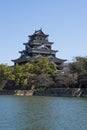 Hiroshima Castle outside. The Tenshu Tower