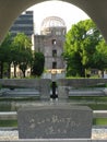 Hiroshima dome, monument and eternal flame Royalty Free Stock Photo