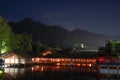 Miyajima Itsukushima Shrine, famous landmark in Hiroshima, Japan. Royalty Free Stock Photo