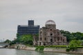 The Hiroshima Peace Memorial or Genbaku Dome, Atomic Bomb Dome or A-Bomb Dome. Japan Royalty Free Stock Photo