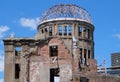 Hiroshima Peace Memorial `Atomic Bomb Dome` Royalty Free Stock Photo