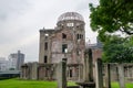 The Hiroshima Peace Memorial or Genbaku Dome, Atomic Bomb Dome or A-Bomb Dome. Japan Royalty Free Stock Photo