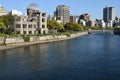 Hiroshima Peace Memorial Genbaku Dome, Atomic Bomb Dome in Hiroshima, Japan Royalty Free Stock Photo