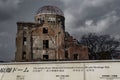 Hiroshima Peace Memorial - Genbaku Dome Royalty Free Stock Photo