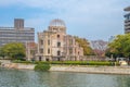 Genbaku Dome of Hiroshima Peace Memorial in japan Royalty Free Stock Photo