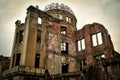 Hiroshima Peace Memorial on a cloudy day