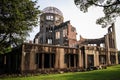 Hiroshima Peace Memorial, Genbaku Dome, Hiroshima, Japan Royalty Free Stock Photo