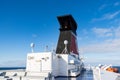 A deck of a ferry on an ocean between Sweden and Denmark Royalty Free Stock Photo