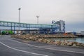 Hirtshals, Denmark, 20 November 2019: Port of the company Colorline and arrival of ferries in Denmark