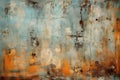 Old, rusted metal surface, graphic background creating a unique industrial atmosphere Royalty Free Stock Photo