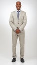 His confidence knows no bounds. Full-length studio shot of an attractive businessman standing. Royalty Free Stock Photo