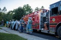 His Eminence, Archbishop Michael of NY and NJ, offers prayers for victims of Covid-19 and 9/11/2001, and firetruck blessing