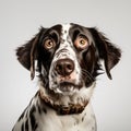 User confused dog front view Royalty Free Stock Photo