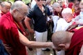 His Holiness the XIV Dalai Lama Tenzin Gyatso Royalty Free Stock Photo