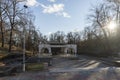 Building around spring of mineral water of town of Hisarya, Plovdiv Region, Bulgaria Royalty Free Stock Photo