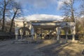 Building around spring of mineral water of town of Hisarya, Plovdiv Region, Bulgaria Royalty Free Stock Photo