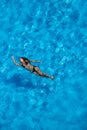 Hispanic Brunette Model At The Pool