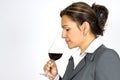 Hispanic Business Woman Wine Taster