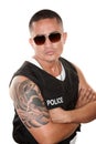 Hispanic Cop Royalty Free Stock Photo