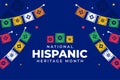 Hispanic Heritage Month Background Design Vector Collection Royalty Free Stock Photo