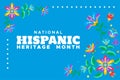 Hispanic Heritage Month Background Vector Design Royalty Free Stock Photo