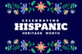 Hispanic Heritage Month Background Vector Design Royalty Free Stock Photo