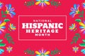 Hispanic Heritage Month Background Vector Design Royalty Free Stock Photo