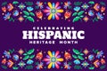 Hispanic Heritage Month Background Vector Design Royalty Free Stock Photo