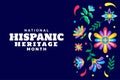 Hispanic Heritage Month Background Vector Design Royalty Free Stock Photo