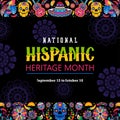 hispanic heritage month background Royalty Free Stock Photo