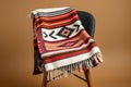 Hispanic Jorongo Blanket Folded Royalty Free Stock Photo