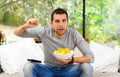 Hispanic male wearing light blue sweater plus Royalty Free Stock Photo