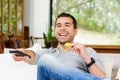 Hispanic male wearing light blue sweater plus Royalty Free Stock Photo