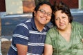 Hispanic Mother and son