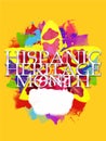 Hispanic heritage month orchid poster