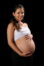 Hispanic Pregnant Woman Royalty Free Stock Photo