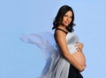 Hispanic Pregnant Woman Royalty Free Stock Photo