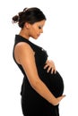 Hispanic Pregnant Woman Royalty Free Stock Photo
