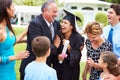 Hispanic Student And Family Celebrating Graduation Royalty Free Stock Photo