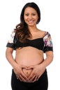 Hispanic Woman Pregnant Royalty Free Stock Photo