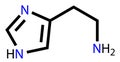 Histamine structural formula Royalty Free Stock Photo