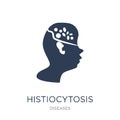 Histiocytosis (Childhood Cancer) icon. Trendy flat vector Histiocytosis (Childhood Cancer) icon on white background from Diseases