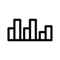 Histogram Icon Vector Symbol Design Illustration