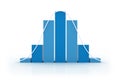 Histogram - Normal Distribution II Royalty Free Stock Photo